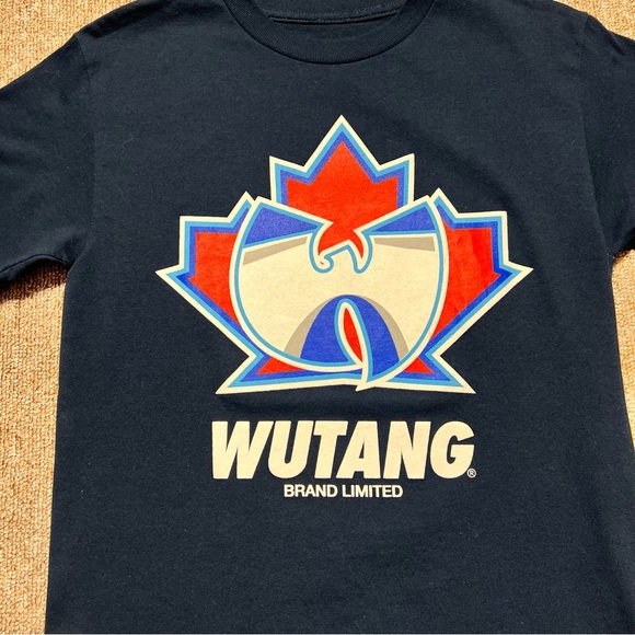 Wu Tang Brand Limited Maple Leaf Blue Jays Logo Navy T Shirt Small - Picture 4 of 7
